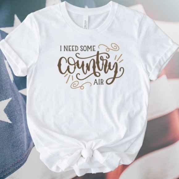 Country Graphic Tee I need Some Country Air - Picture 1 of 2